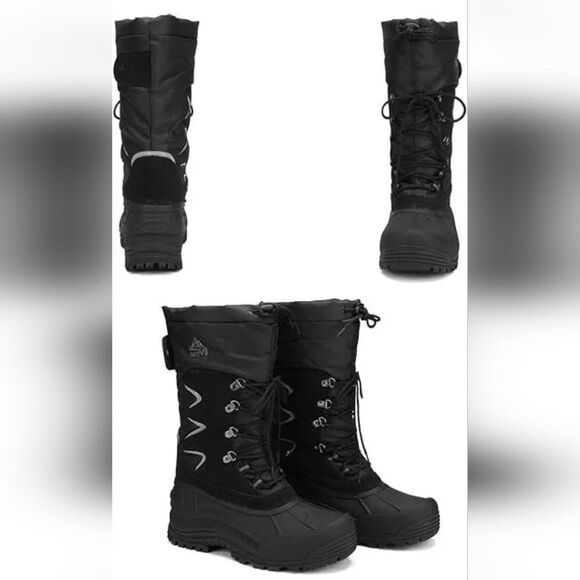 NORTIV 8 Mens Snow Boots Insulated Waterproof Heavy Duty Thermolite Boots SZ 13 - Picture 7 of 10